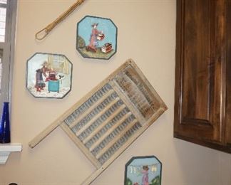 rug beater, wash board