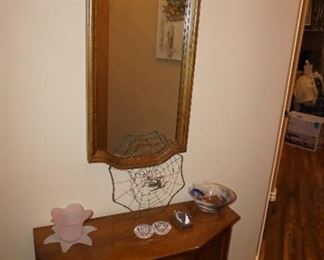 entry cabinet and mirror