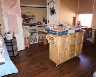 overview of sewing room