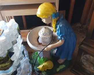 Girl at Well Fountain