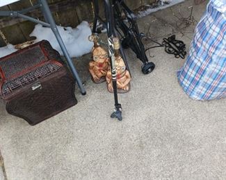 Vintage 1980s E.T. Extra Terrestrial Character Table Lamp