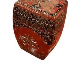 $140 USD      Large Ornate Asian Drum Accent Garden Table LL127-33      Description: A very well potted and heavy vintage chinese porcelain square top garden seat with this side walls.  Hand painted floral motif on top and geometrics on side with cut outs.  The Garden Seat doesn’t have any identifying marks; but we believe it was made during the People’s Republic Period, circa 1970-1990.

Condition: Very good used condition

Dimensions: 12 x 12 x 17"H

Local pick up Alexandria, VA.  Contact us for shipper suggestions.      https://goodbyhello.com/products/asian-drum-accent-table-ll127-33?_pos=20&_sid=f0cdb1161&_ss=r