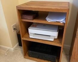 $240 USD     Pair Oak Open Back Bookcase Shelves LL127-38      Description: This solid oak mission spindle bookcase has exceptional craftsmanship and remarkable quality. The design of this furniture creates a simple, yet elegant look. Hand made using solid oak (shown) with no particle boards, you can take pride in owning furniture built to the highest standards of quality.

Condition: Very good

Dimensions: 23.5 x 17 x 34"H

Local pick up Alexandria, VA.  Contact us for shipper suggestions     https://goodbyhello.com/products/pair-oak-bookcase-shelves-ll?_pos=18&_sid=f0cdb1161&_ss=r