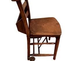 $60 USD     Vintage Chapel Chair w Bible Shelf LL127-31     Description: This Edwardian chapel chair has a beautiful design and is full of character.

Made from medium-dark distinguished wood, with a Bible shelf to the back, the chair would suit a variety of environments. Perhaps choose this vertical slat back design to add authenticity to a vintage style cafe, or as a unique alternative to modern restaurant seating.

Condition: Very good vintage condition

Dimensions: 14 x 18 x 31"H

Local pick up Alexandria, VA.  Contact us for shipper suggestions.      https://goodbyhello.com/products/vintage-school-chair-ll127-31?_pos=11&_sid=f0cdb1161&_ss=r