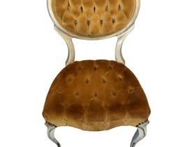 $100 USD      Vanity French Distressed White Rococo Chair w Gold Upholstery RF167-5      Description: French Rococo vanity chair in platina distressed white finish. It is a beautiful example of a style of furnishings, originating in France about 1720, evolved from Baroque styling, Rococo style was an evolvement of elegant refinement and a more delicate overall effect. 
Dimensions: 18 x 14 x 37"H
Condition: Very good condition.
Local pick up Alexandria, VA.  Located in Condo on 6th Floor.  Contact us for shipper suggestions.      https://goodbyhello.com/products/vanity-chair-rf167-4?_pos=8&_sid=325b09c95&_ss=r