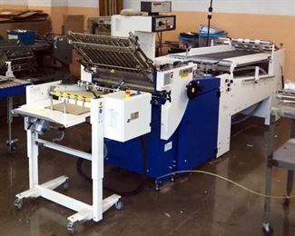 MBO 2016 Folding Unit 1 Binder T535, Model T535E-C, Runs And Operates, Parts, Parts Cart, And Manuel's Included