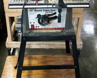 Ace Hardware 10" Table Saw With Stand, Model 2123958, Powers On