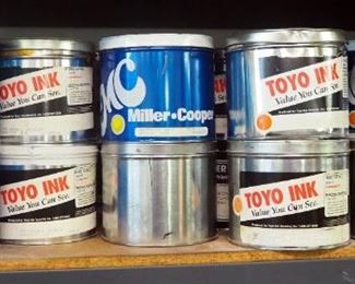 Toyo King, Toyo, Miller Cooper 5Lbs Ink Canister Assortment, Various Colors, Partial Containers, And More