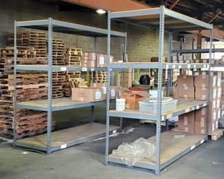 Steel Storage Rack With Adjustable Shelves, Qty 2, 96" x 97" x 36"