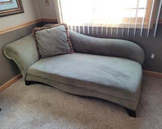  $80 Sage green Lounge, has some spotting, looks like it could be cleaned off.