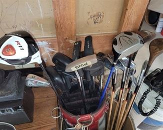 $50 Taylor Made R11 Driver.  $15   Ping putter.  SOLD Wilson golf club set.