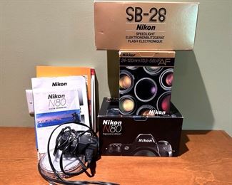 Nikon N80 35mm SLR. Nikon 24-120mm lens. Nikon SB-28 flash