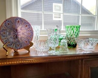 Waterford and other crystal. Art Glass