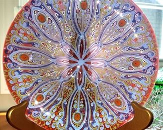 Stunning Art glass plate