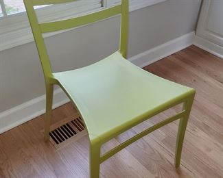 Cute plastic green chair