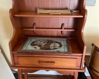 Mid 20th Century Paine Furniture Co solid wood cabinet.