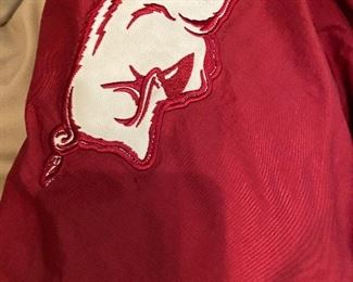 SHOT OF ONE PART OF THE TWO SIDED RAZORBACK JACKET - SMALL