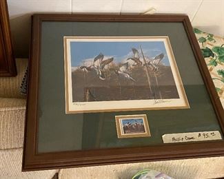 VINTAGEDUCK STAMP PRINT