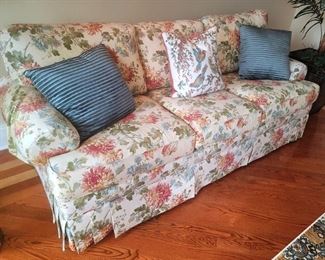 Floral sofa - 50% down feather