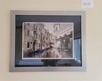 Framed photo of Venice