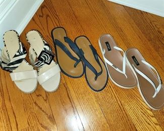 Laundry, Lauren, and DKNY sandals