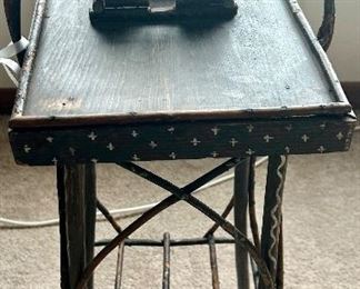 Natural twig, branch, & bark table 
11w x 10d x 29h $15