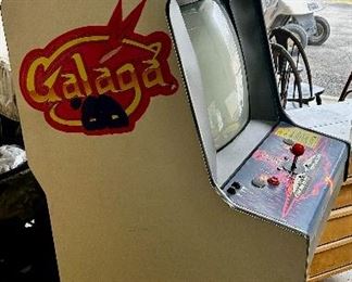Vintage Galaga floor standing Arcade Game 24”w x 32d x 70h $495