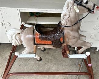 Vintage XS Circo spring Rocking-horse 48” long x 24w x 41h $85