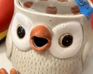 Vintage Fitz And Floyd Owl Tea Pot Discontinued 3 cup Capacity Excellent Condition $35