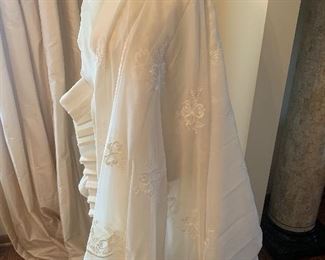 large variety of lace curtains