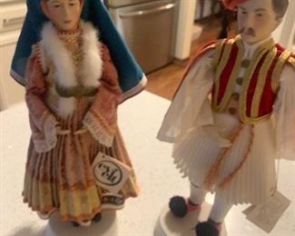 Greek national costume collection dolls porcelain 