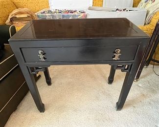 Asian inspired side table with drawer