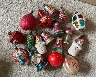 Vintage Christmas ornaments.....