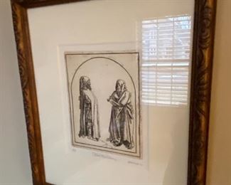 Painting " Two Musicians"  by William T. Cox