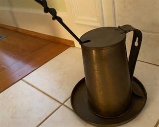 Vintage fire starter pot