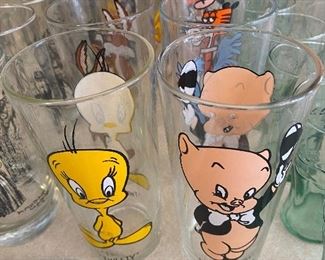 Vintage Pepsi collector series glass tumblers [set of 12]