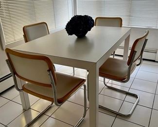 PARSONS TABLE & CESCA CHAIRS