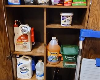 Cleaning supplies, sprayers