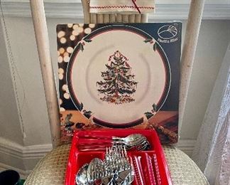 The red flatware is sold.