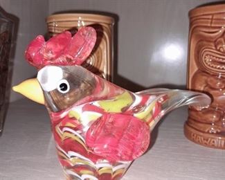 Art Glass Rooster