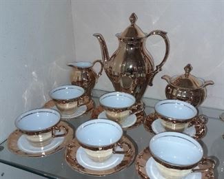 Gold Toned Tea Set