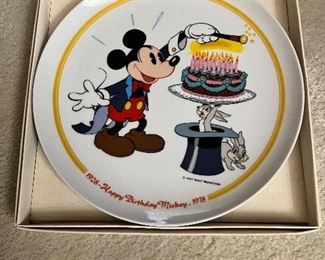 Mickey Happy 50th Birthday plate