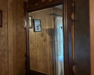 American Drew Mahogany Chippendale Style Wall Mirror