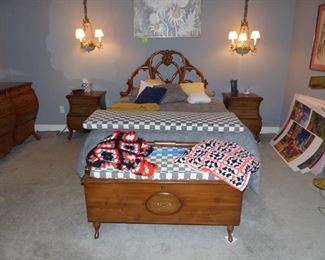 Bombay master bedroom furniture with mattress & box spring