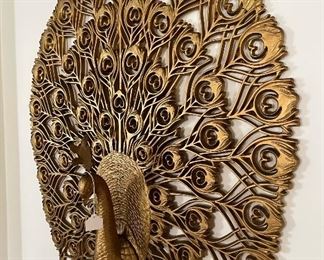 Fabulous wall peacock SOLD