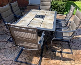 Patio table and chairs 