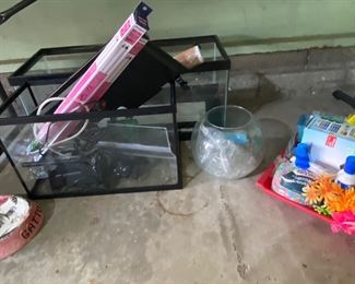 Fish tanks and supplies