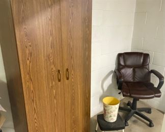 Cabinet and chair