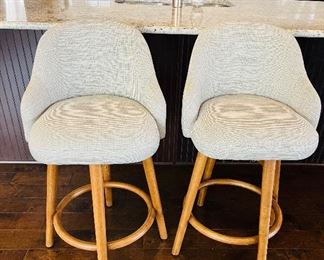 West elm Saddle bar stools