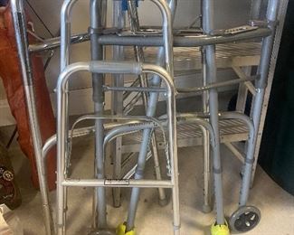Walkers, wheelchairs